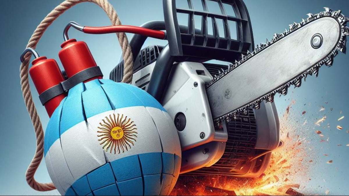 Milei Argentina sierra bomba deuda