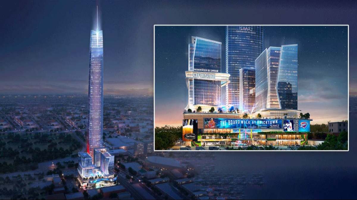 Proyecto de The Boardwalk Bricktown y la Legends Tower de Matteson Capital y AO para Oklahoma