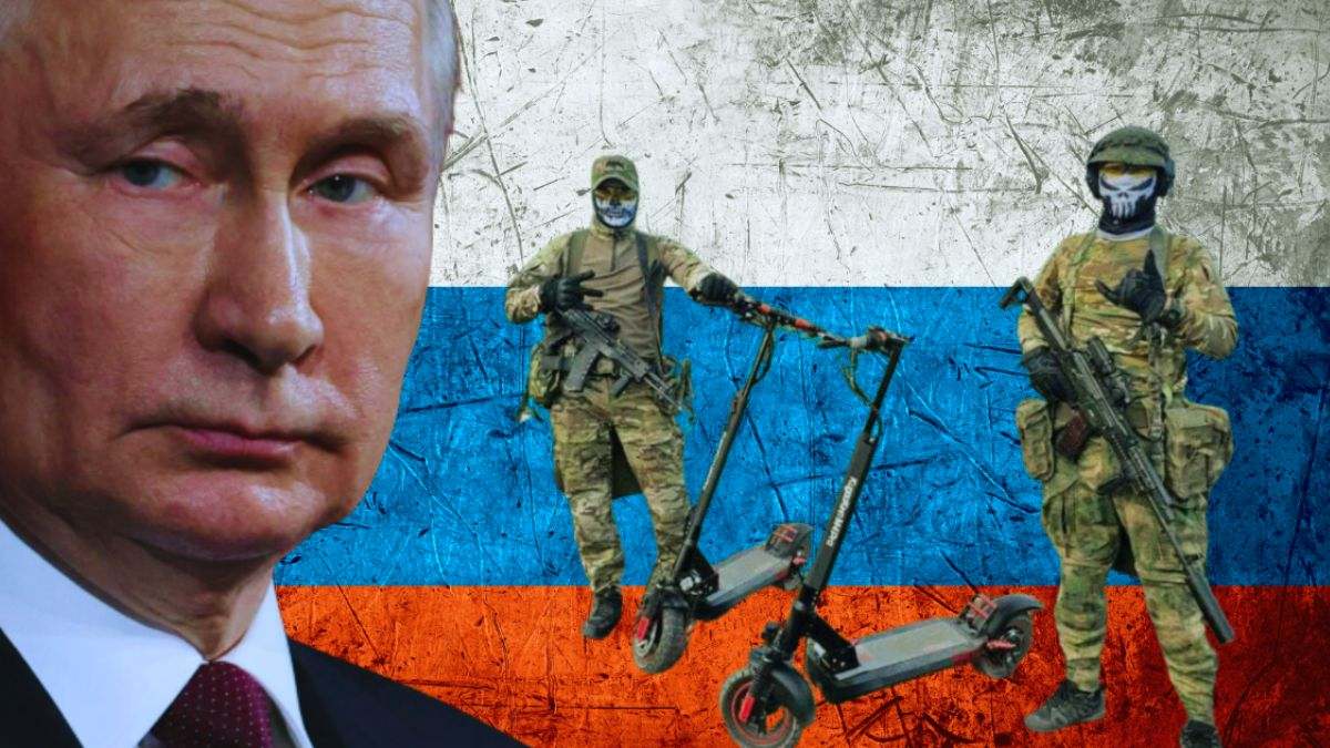 El patinete eléctrico, la nueva "arma letal" de batalla del ejército de Vladimir Putin: "La táctica rusa es muy peligrosa"