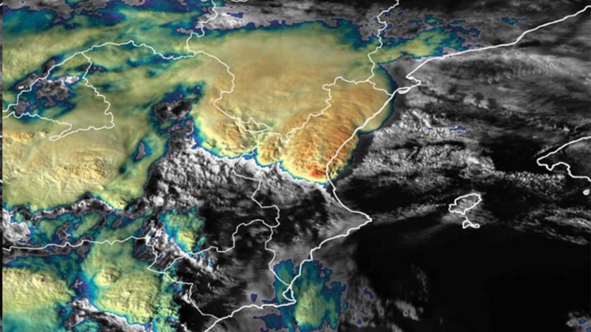 Imágenes de la DANA. Foto: AEMET.