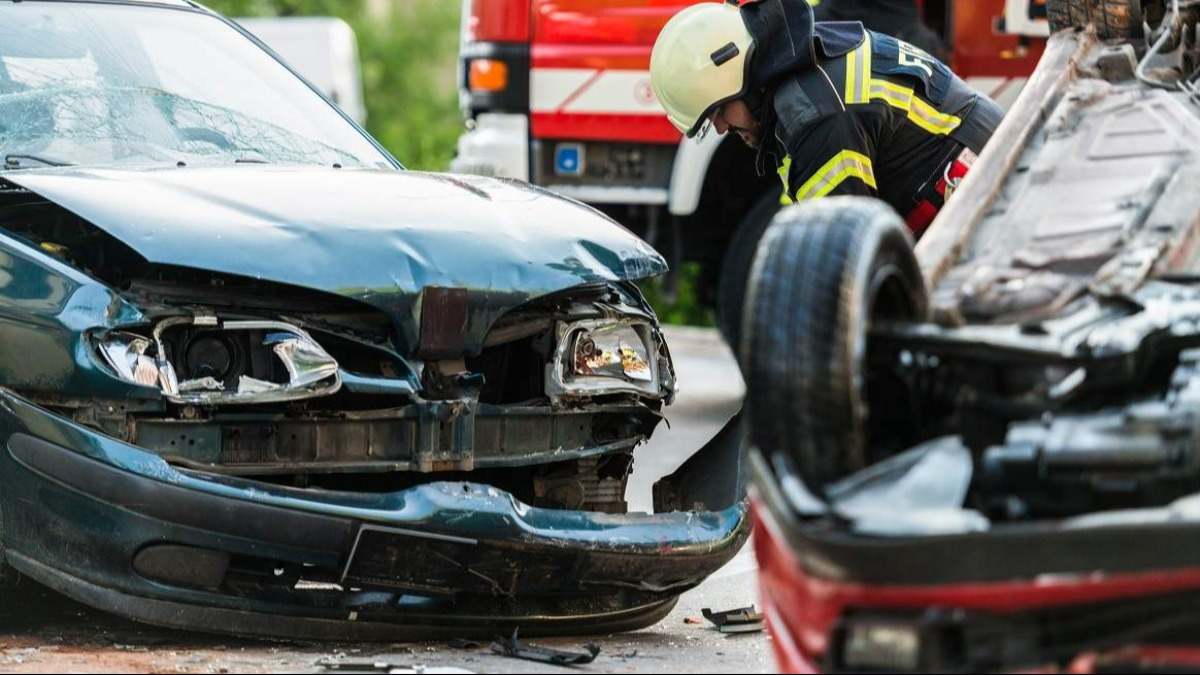 Foto de un accidente de tráfico
