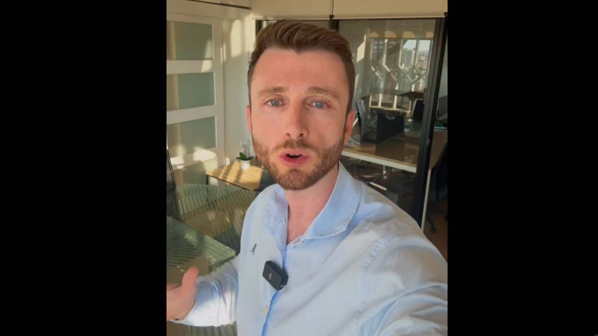 Captura del vídeo de TikTok publicado por Víctor Arpa.