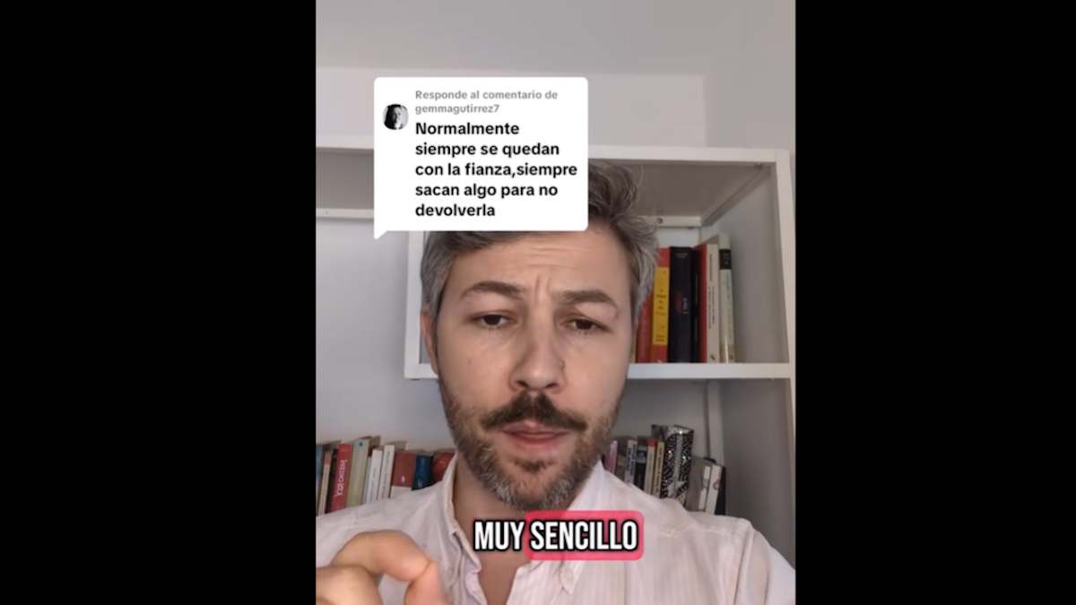 Captura de TikTok del abogado Alberto Sánchez.