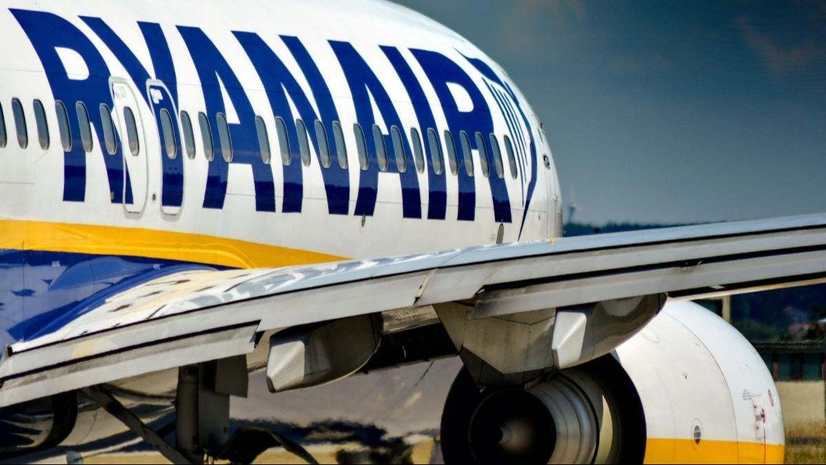 Un avión de Ryanair.