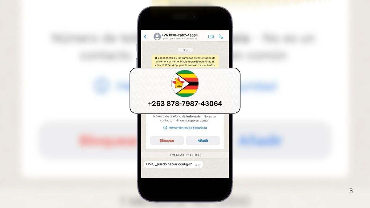 Qué país es el prefijo +263 de WhatsApp y cómo bloquearlo