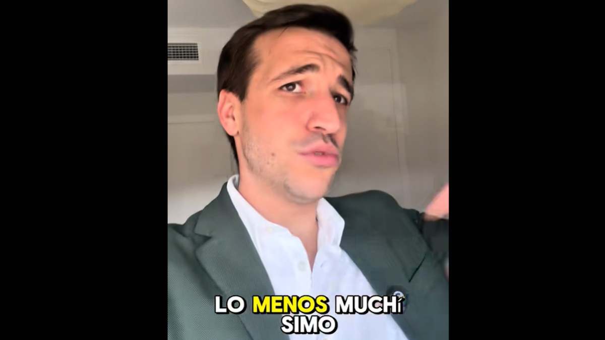 Captura del vídeo de Juanma Lorente en TikTok.