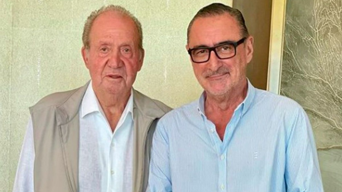 Juan Carlos I y Carlos Herrera