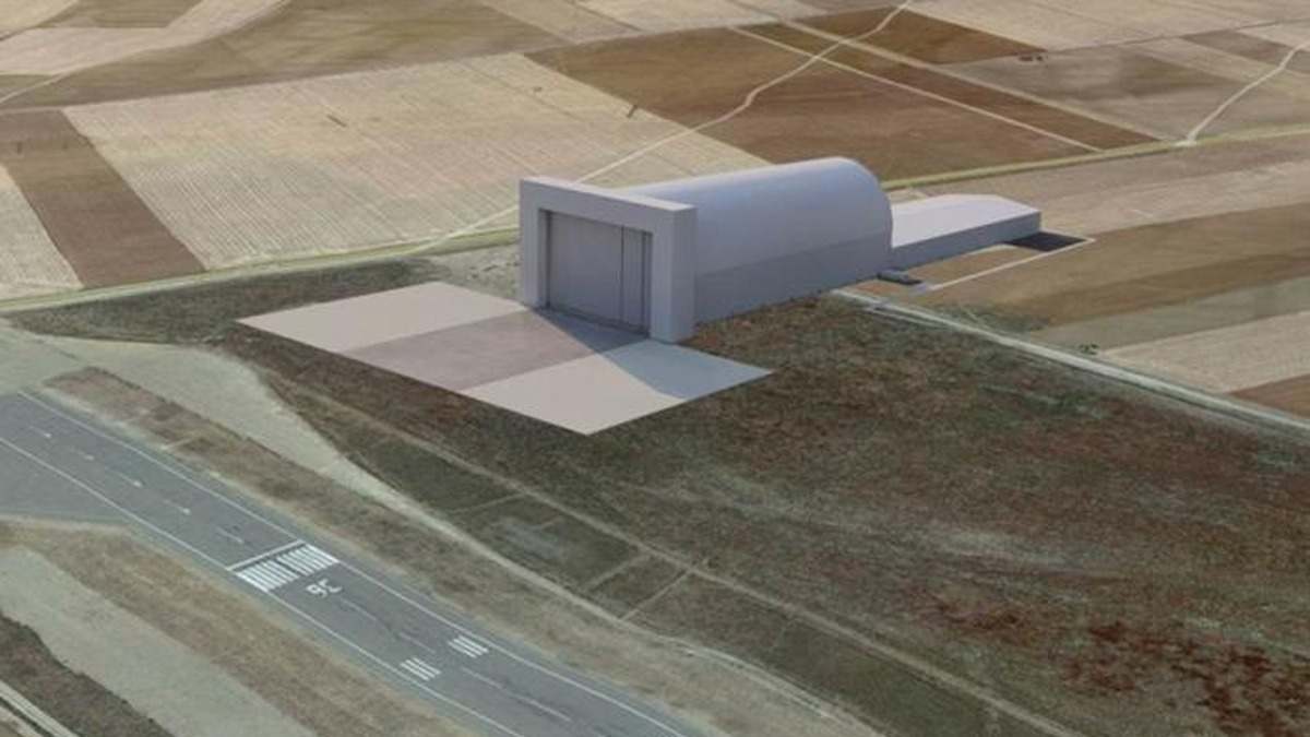 Nuevo hangar en el Aeropuerto de Teruel