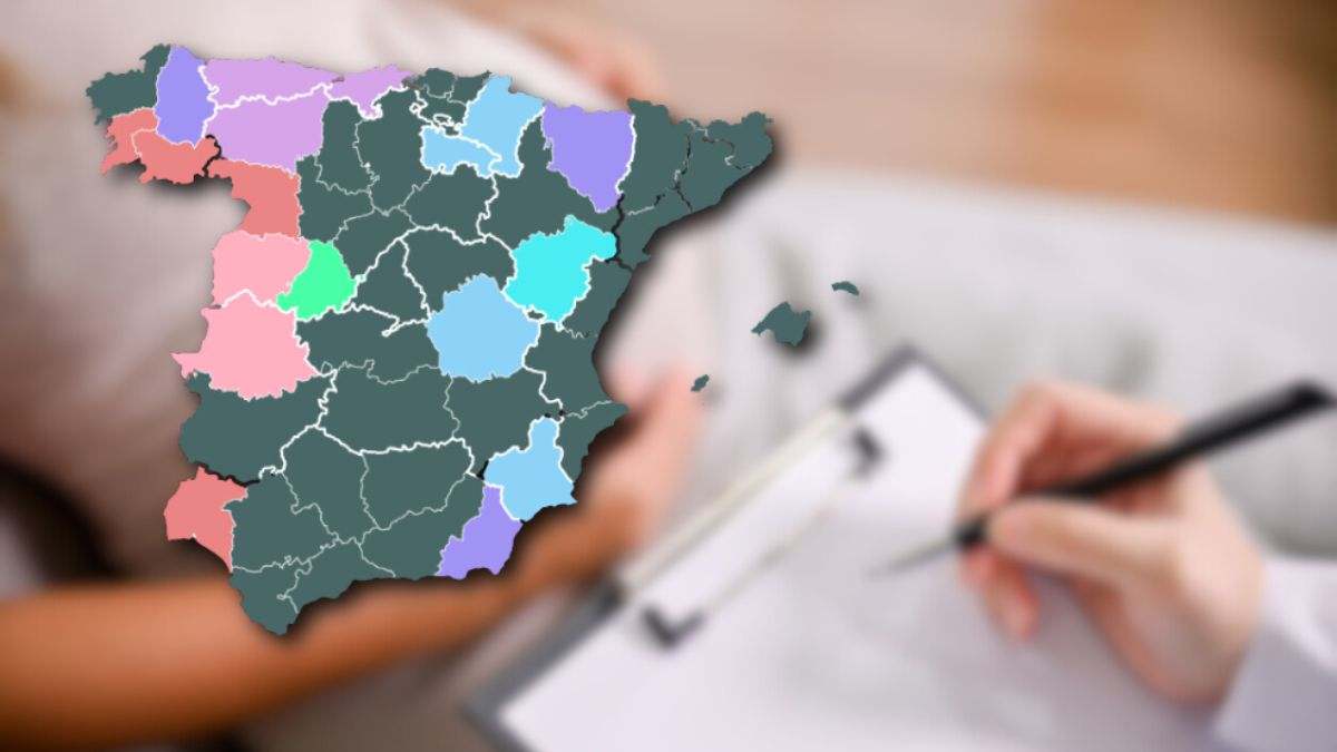 Mapa con los apellidos más frecuentes de cada provincia