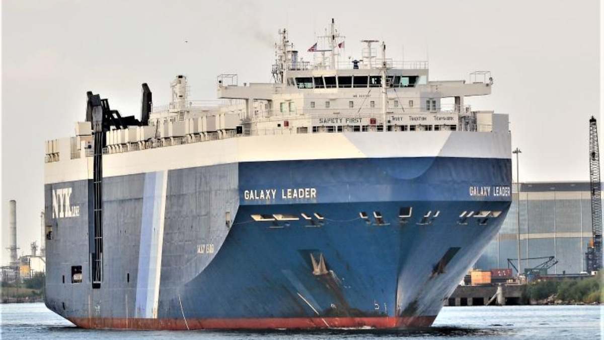 El barco carguero israelí Galaxy Leader