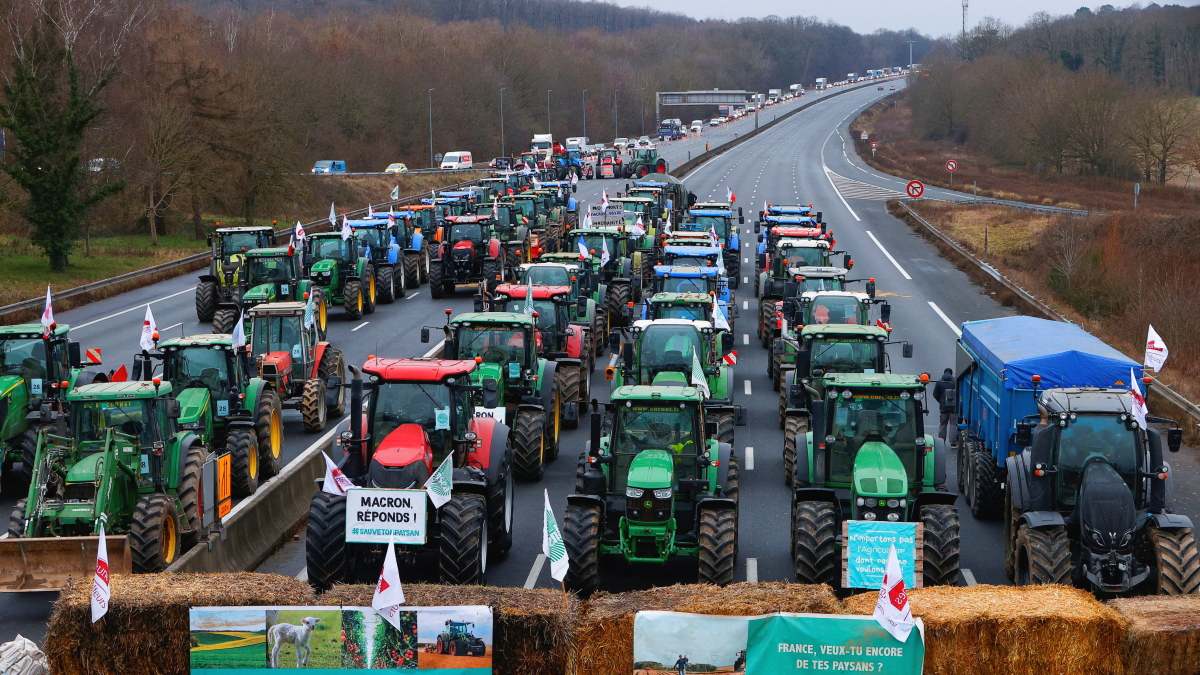Agricultores Francia protestas precios verde