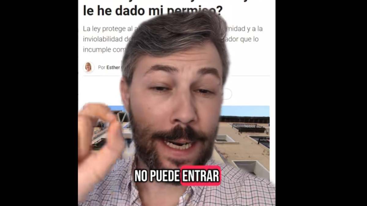 Captura del TikTok de Alberto Sánchez.