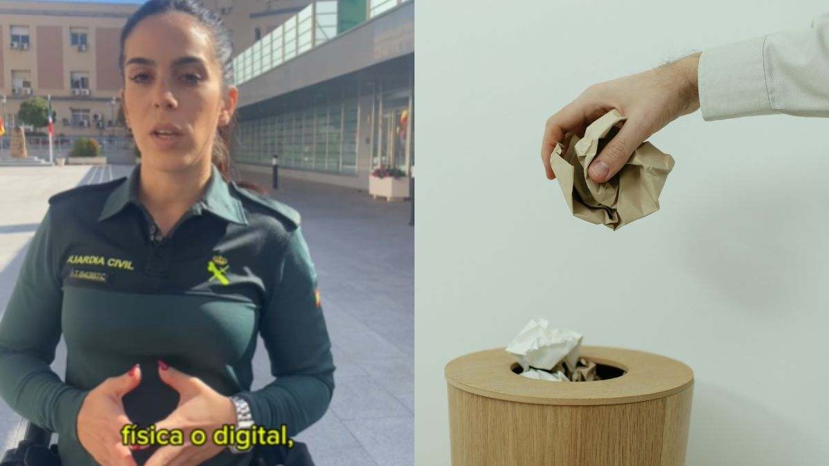 Aviso de la Guardia Civil a toda España: a partir de ahora, por seguridad no tires esto a la basura