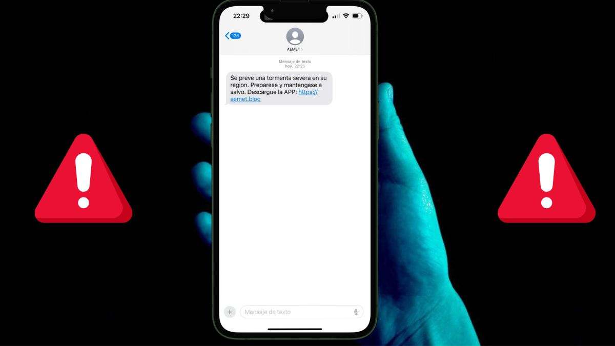 Alerta de estafa: si te llega este SMS de la AEMET el fraude ya ha comenzado