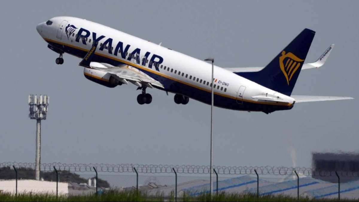 Un avión Boeing de Ryanair
