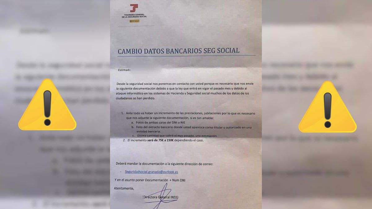 La Seguridad Social alerta, si te llega esta carta, la estafa ya ha comenzado