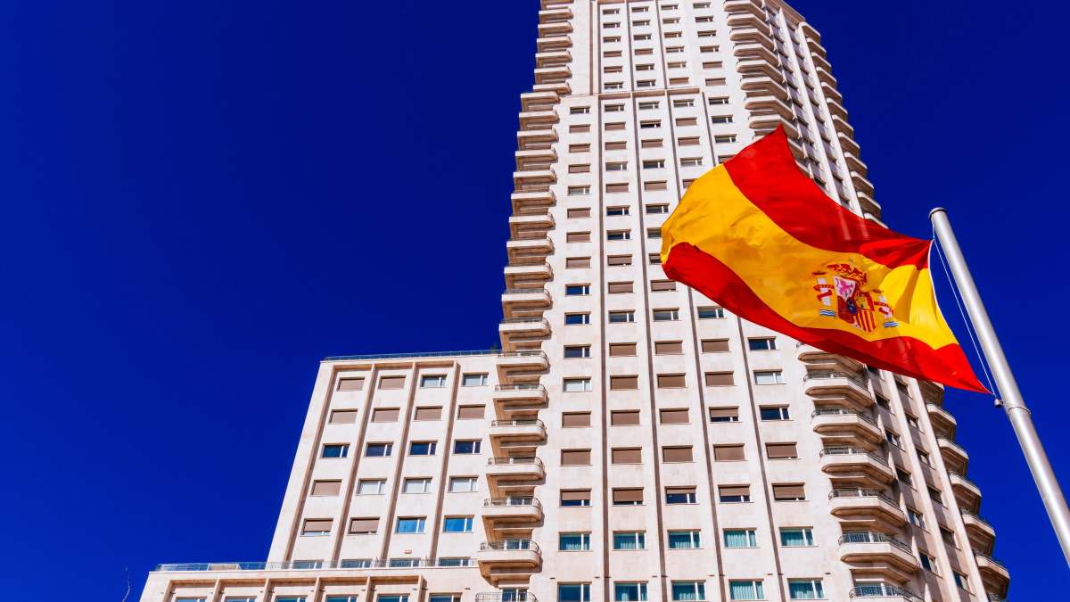 Torre en la Plaza de España de Madrid