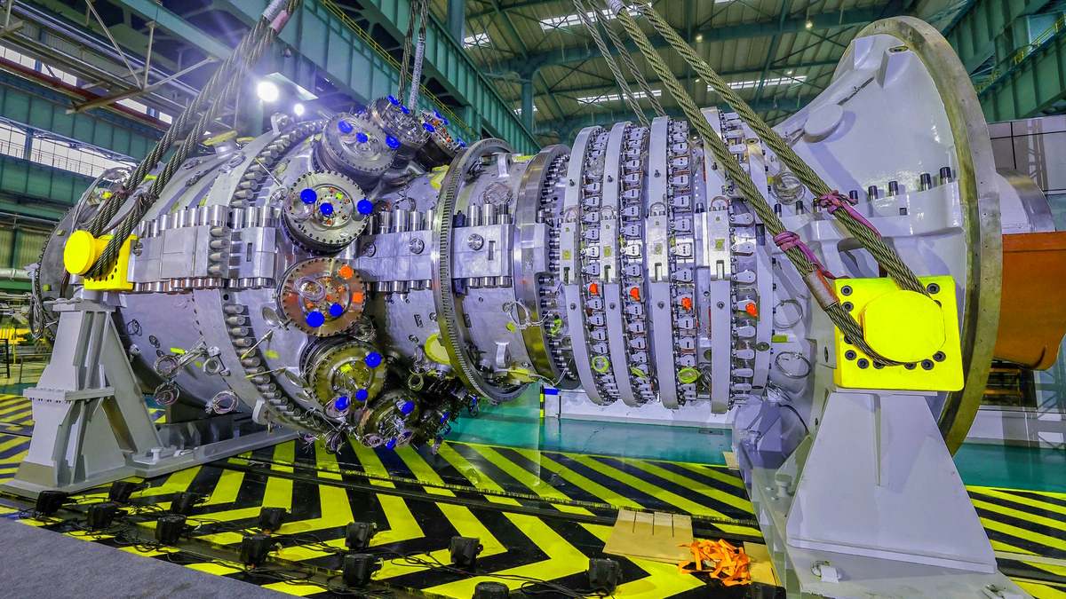 Turbina china potencia gas