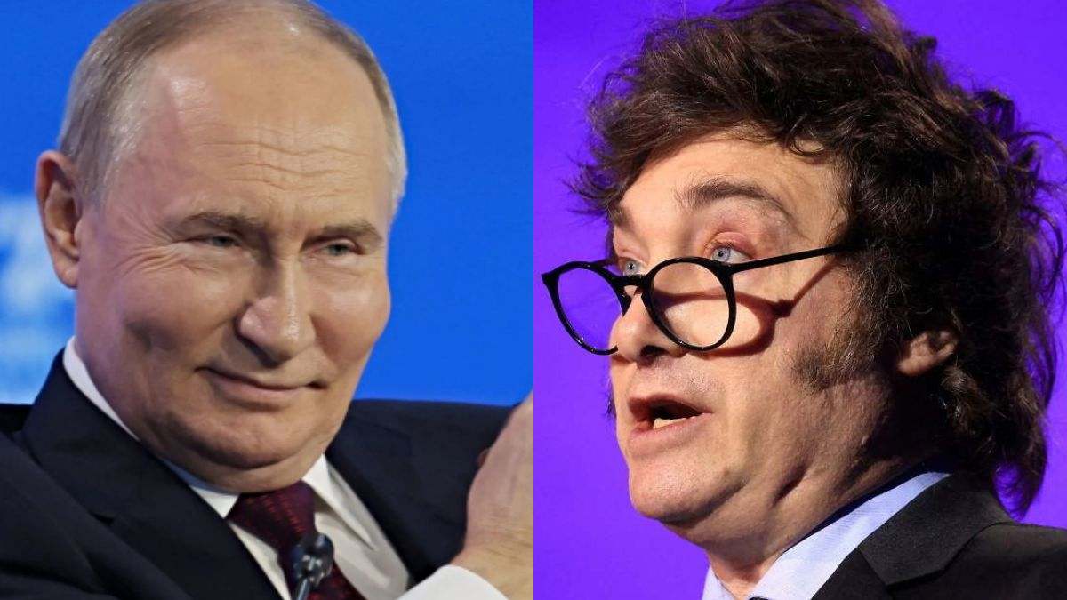 Milei entra en la mira de Putin: si Argentina envía armamento a Ucrania sería un "acto hostil"