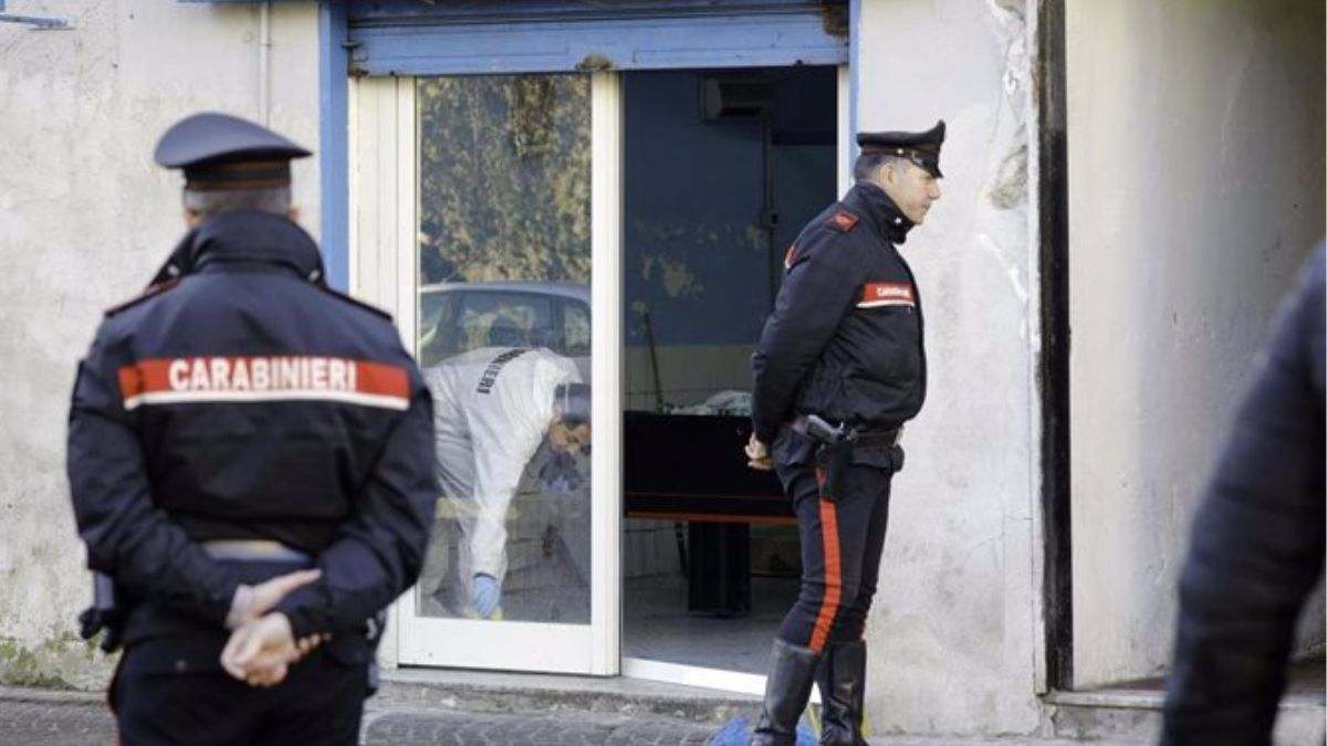 La Policía Italiana en plena acción
