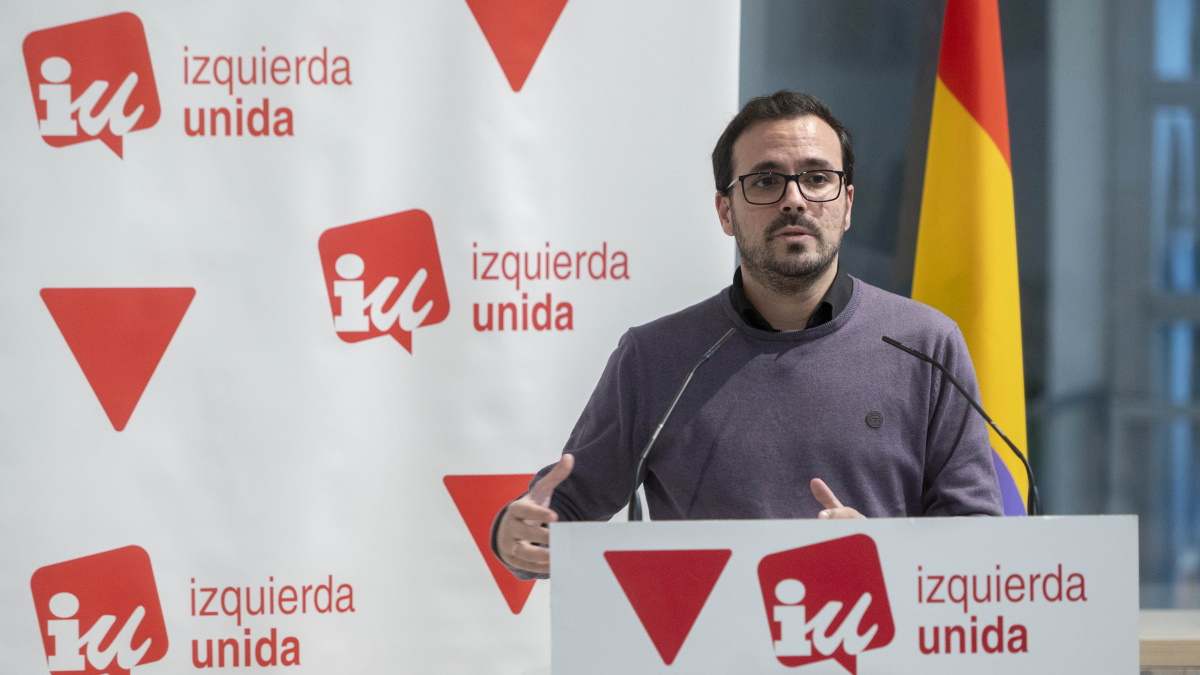 Alberto Garzón, exlíder de Izquierda Unida.