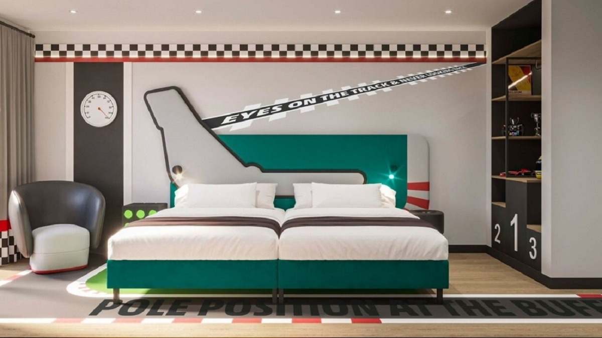 Una de las futuras habitaciones de Magic Sports Hotel.