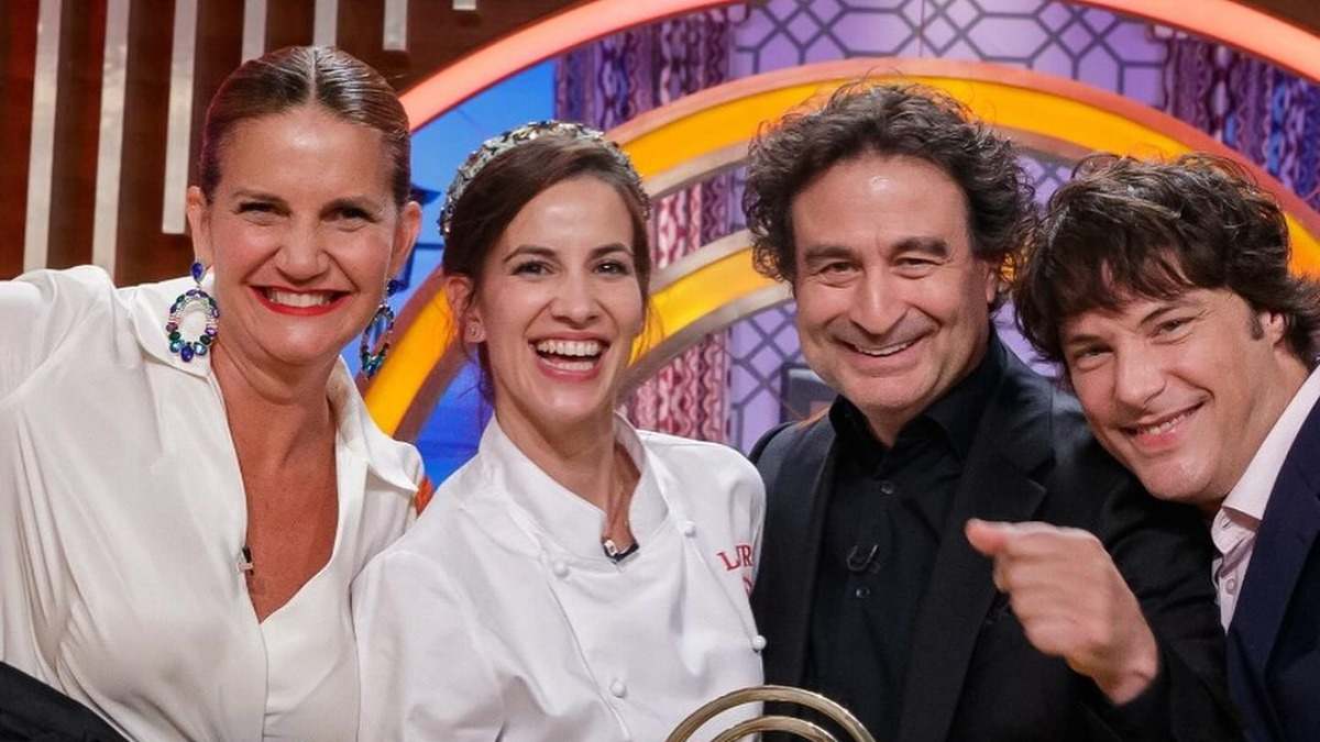 Laura Londoño celebra su victoria en MasterChef