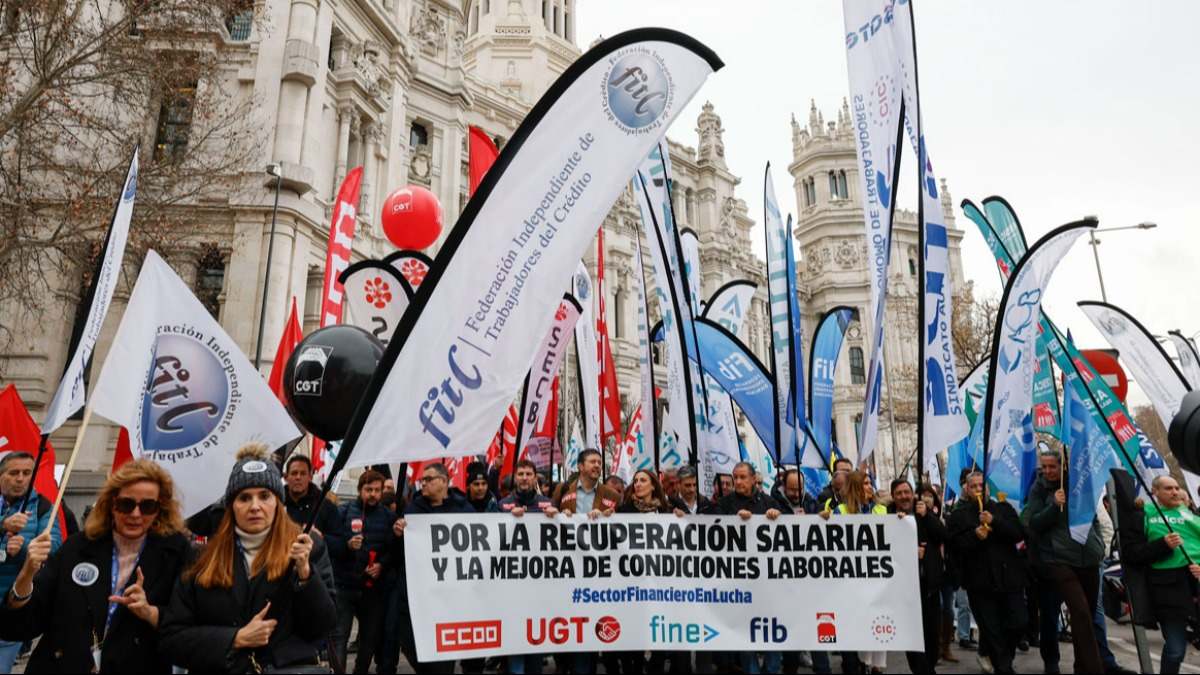 Manifestación banca