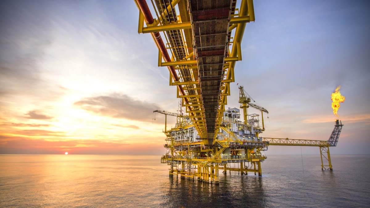 plataforma petróleo crudo materias perforación