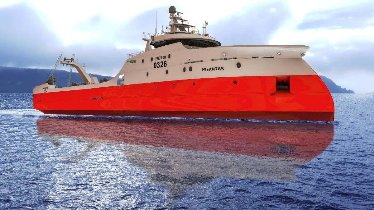Barco para capturar merluza negra.
