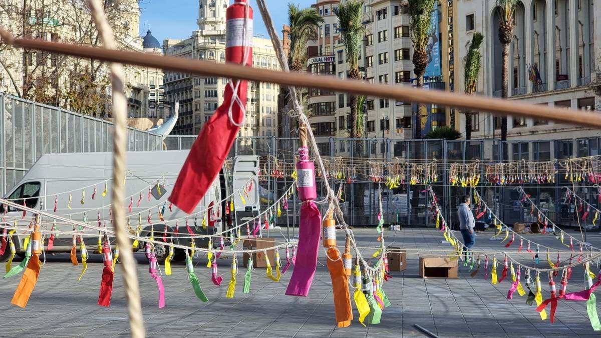 Imagen de recurso de la mascletà de Valencia. Foto: EP.