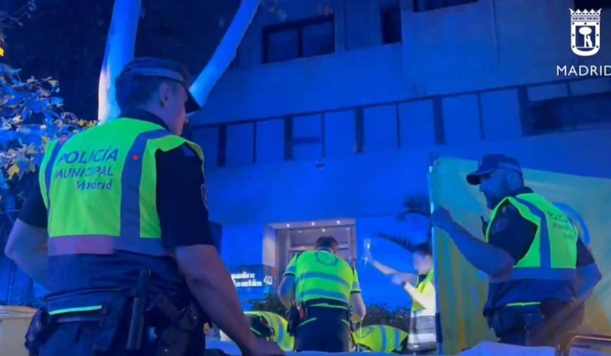 Imagen facilitada por la Policía Municipal de Madrid.