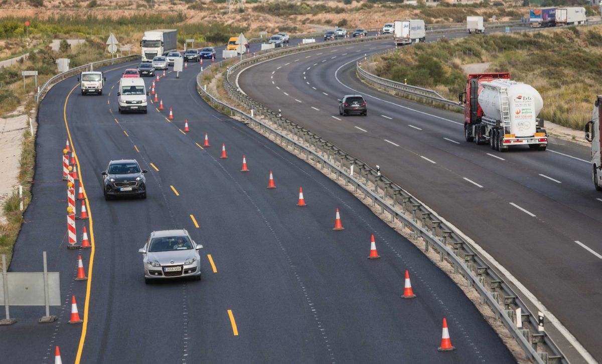 Tramo de la A-7 en Elche.