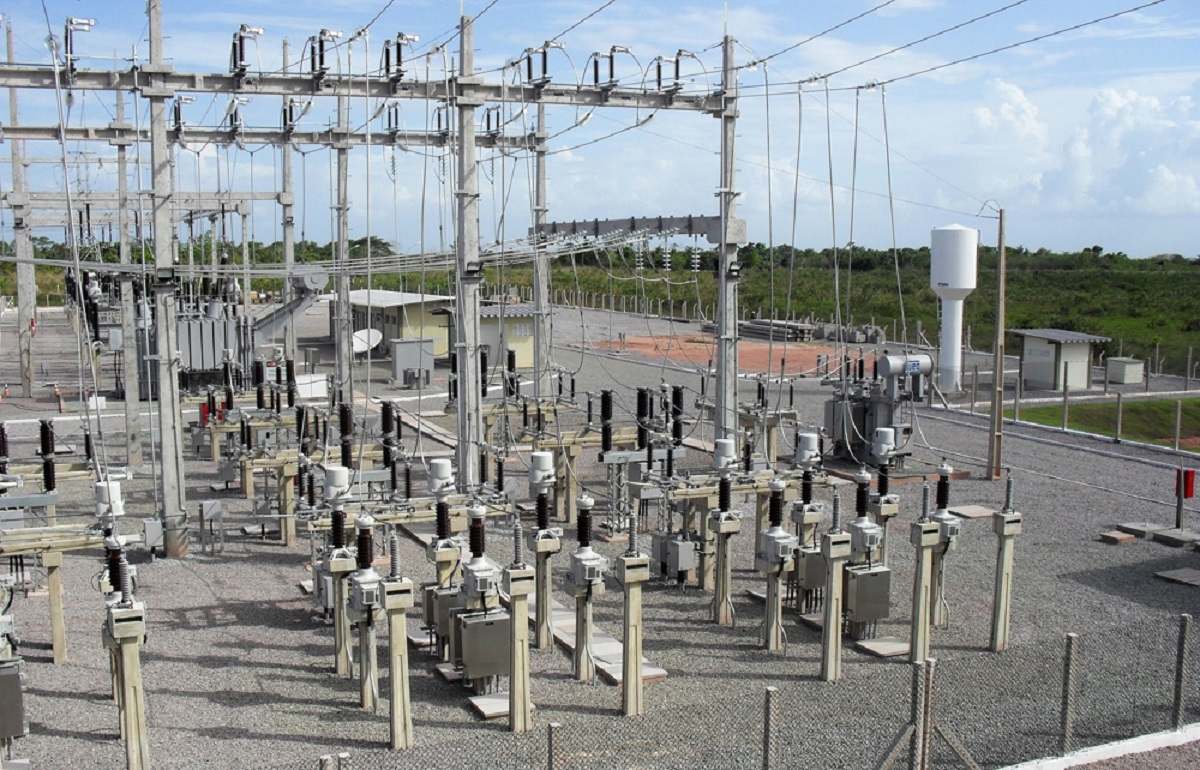 Una subestación eléctrica
