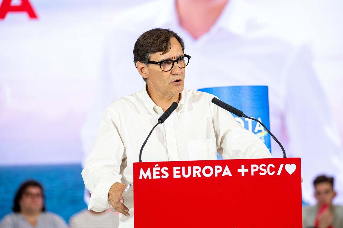 El primer secretario del PSC, Salvador Illa. EE