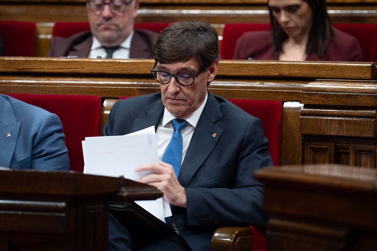 El presidente de la Generalitat Salvador Illa. EE