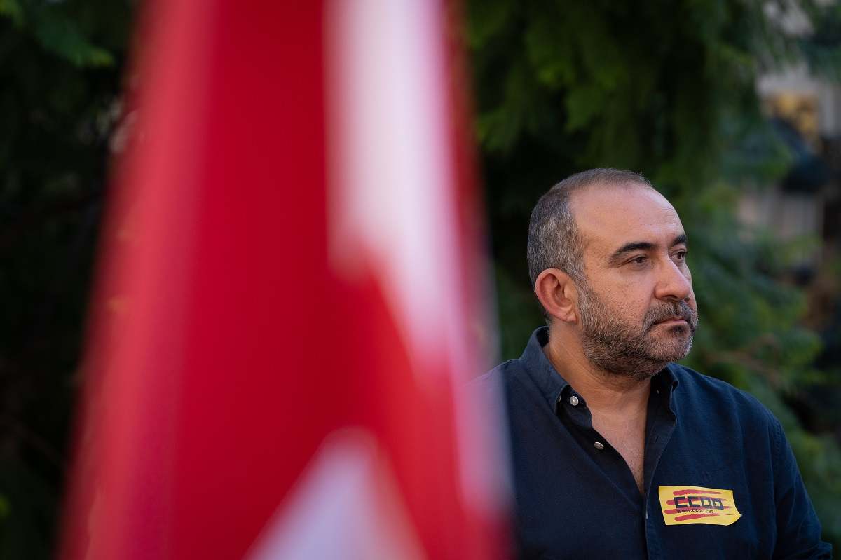 El secretario general de CCOO de Cataluña, Javier Pacheco. EP
