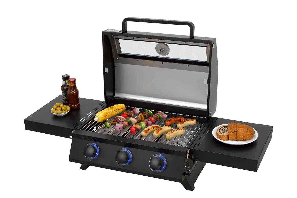 Barbacoa de gas con 3 fuegos de Tepro