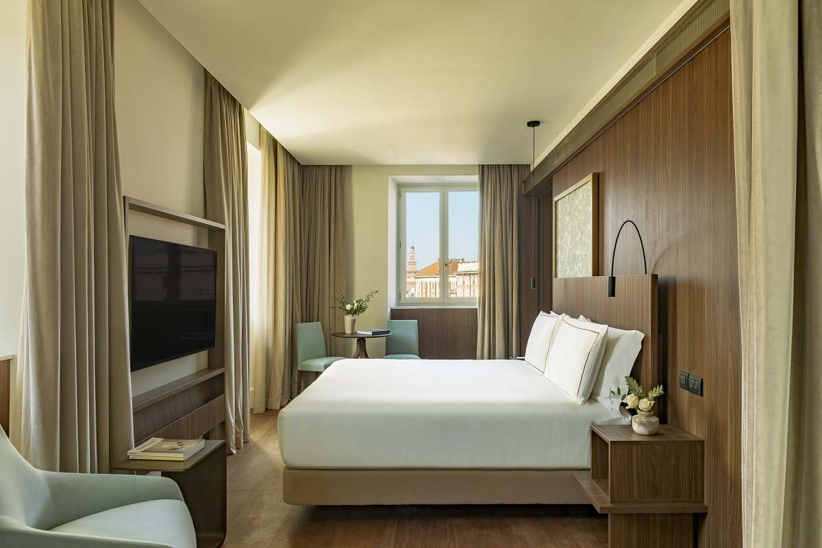 Habitación del nuevo hotel Gran Meliá en Milán