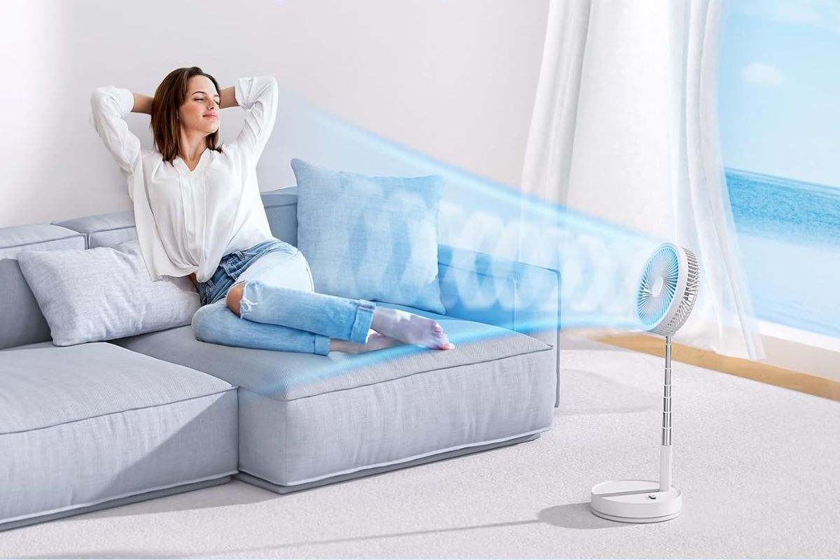 Ventilador de pie oscilante