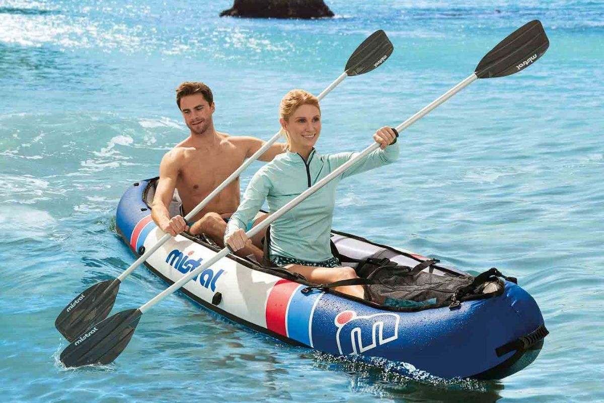 MISTRAL Kayak hinchable de 3 cámaras para 2 personas