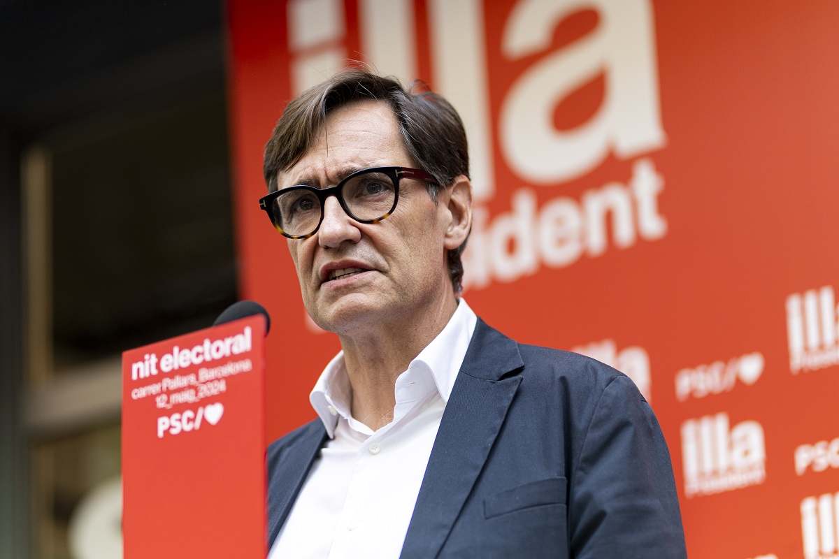 Salvador Illa, líder del PSC. EE