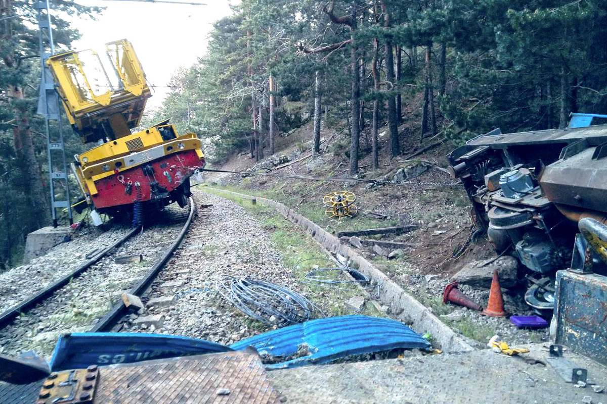 Imagen de la escena del accidente.