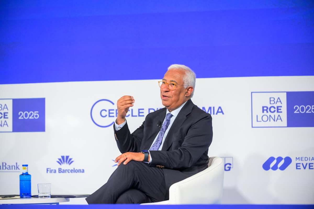 El presidente del Consejo Europeo, António Costa, en el Cercle d'Economia. EE