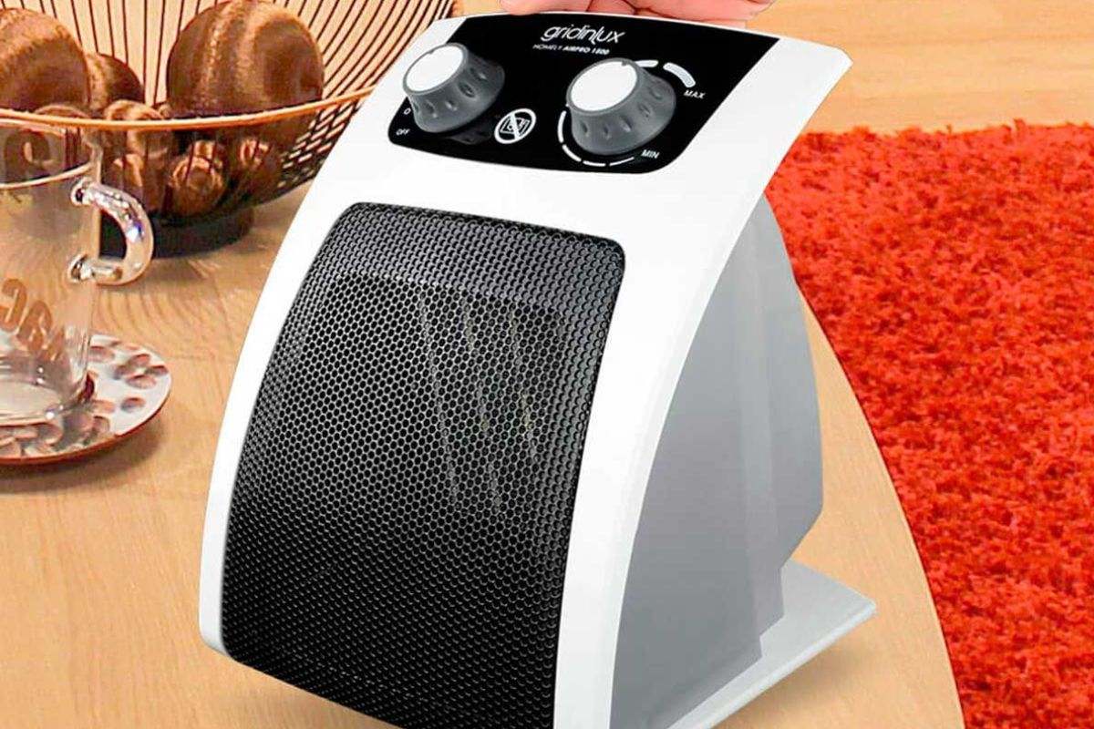 Calefactor eléctrico cerámico Gridinlux Homely AirPro 1500
