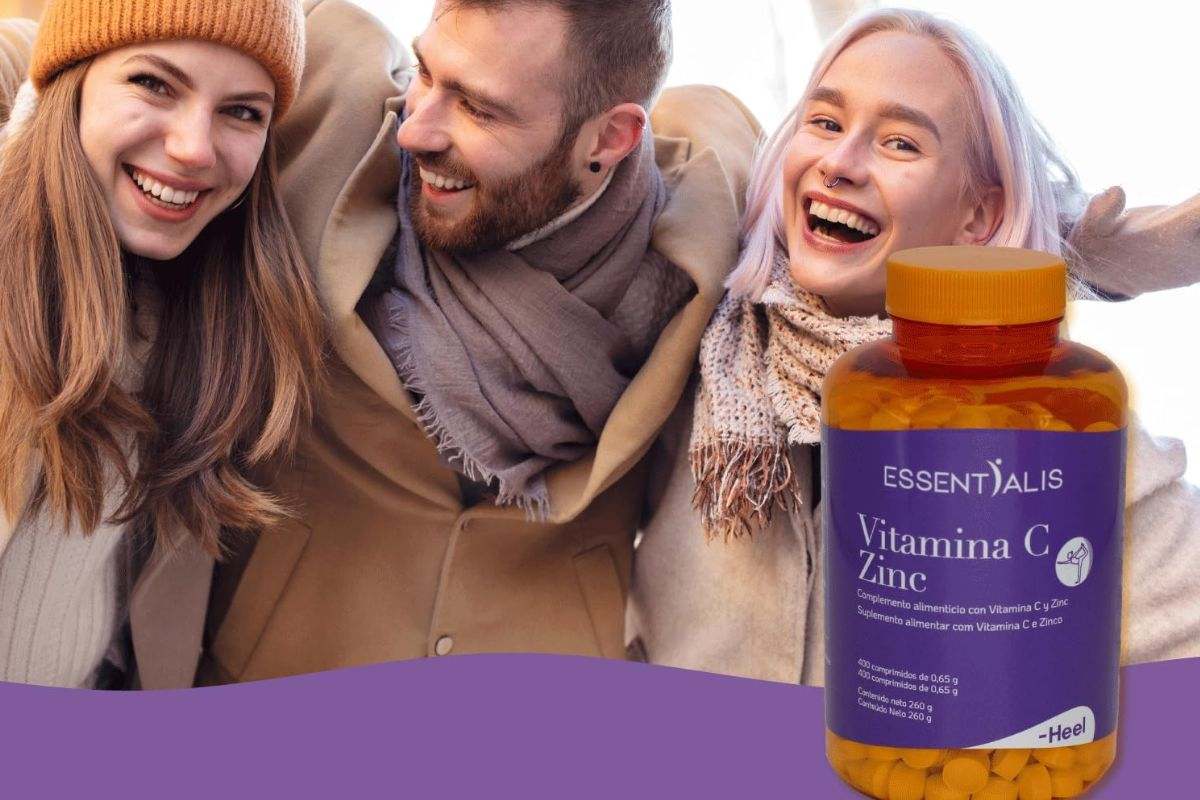 Complemento alimenticio de vitamina C y zinc de Essentialis