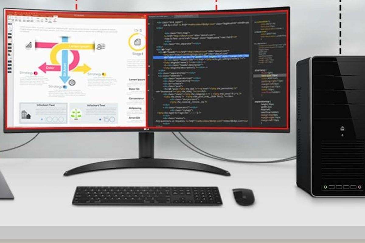 Monitor curvo LG 34WR50QK-B