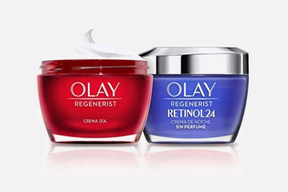 Crema facial hidratante Olay Regenerist y Olay Retinol