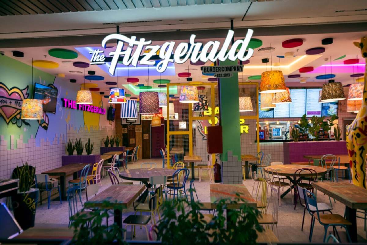 Local de The Fitzgerald Burger.