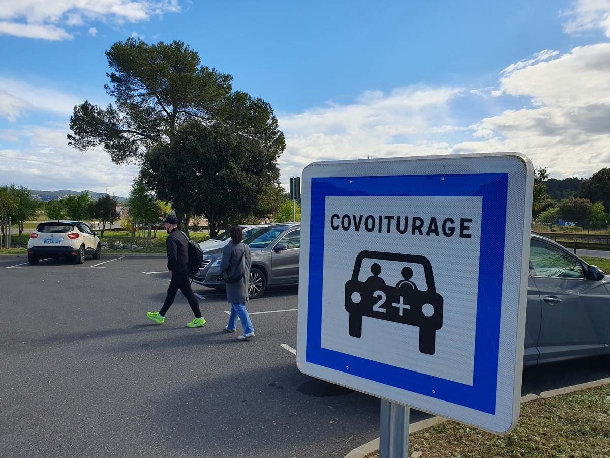 señal coche compartido en Francia